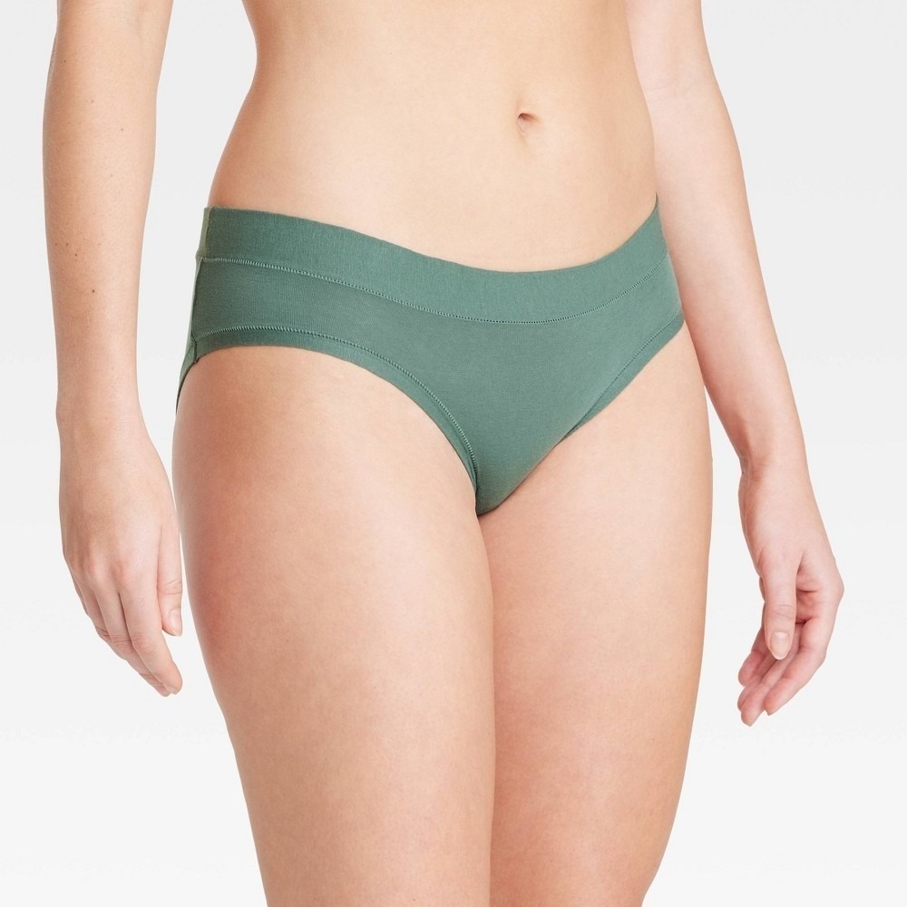 Auden 4-Way Stretch Hipster‎ Panties NWT Size XL Teal Green